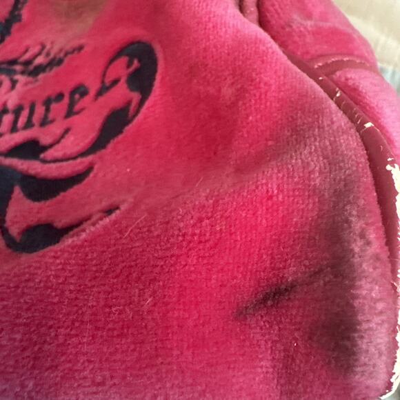 Juicy Couture Pink & Navy Bowling Bowler Bag Purse Y2K Vintage RARE